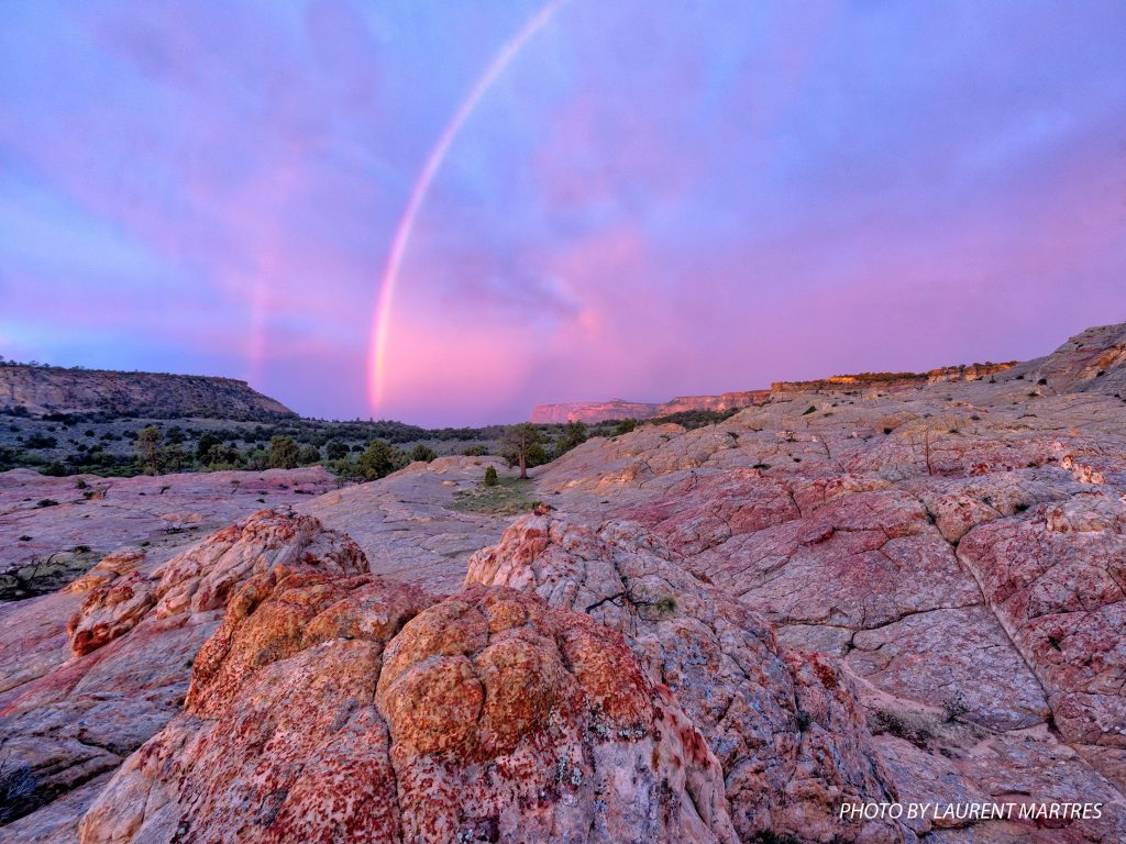 Soap Creek Rainbow - Photo by Laurent Martres - Paria Outpost & Outfitters-Your Guides to the Grand Staircase - Escalante - Vermillion Cliffs National Monuments - Coyote Buttes - White Pockets-Kanab Utah